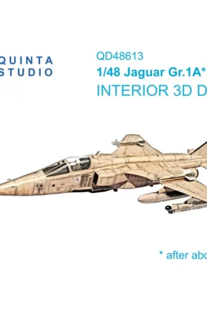 Koopje BAC/Sepecat Jaguar Gr.1A 3D-Printed & coloured Interior on decal paper (Airfix)