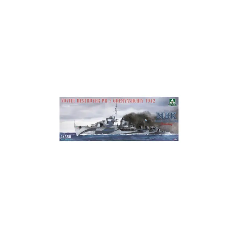 Voordeelprijs Soviet destroyer PR.7 Gremyashchiy 1942 1:350 Schaalmodel