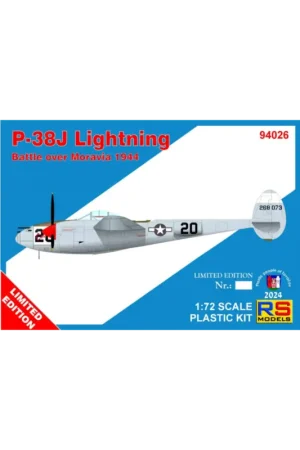 Nieuw RS MODELS 94026 MODEL P-38 LIGHTNING MILES 1/72 (1 decal v. for USAF) Schaalmodel