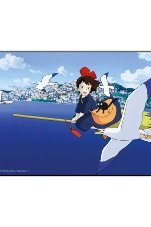 Kiki's Delivery Service Wooden Wall Art Movie Poster Rechtstreeks Van De Fabrikant