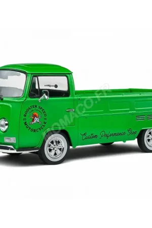 Volkswagen t2 pick-up 1968 groen custom Miniatuur Flitsaanbieding
