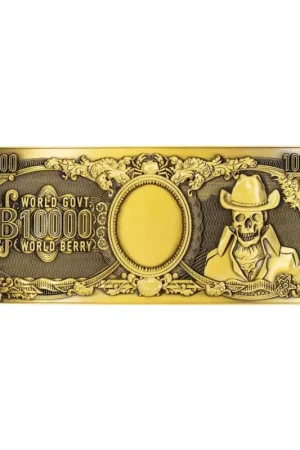 One Piece replica metal banknote 10,000 World Berry 6 x 15 cm Hoge Kwaliteit