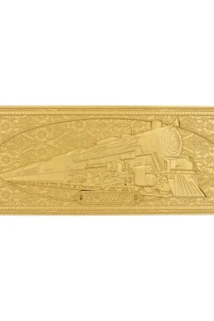 The Polar Express Replica Train Ticket 24k Gold Plated Limited Edition Alleen Vandaag