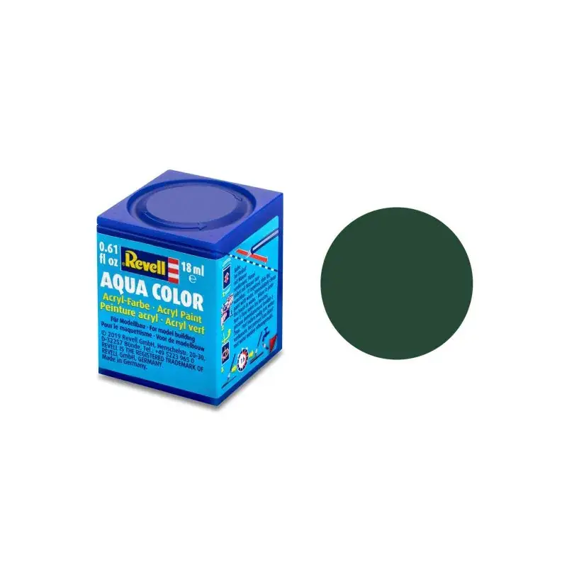 RAF Mat Donkergroene Aqua Acrylverf - 18ml 68 Exclusieve Aanbieding