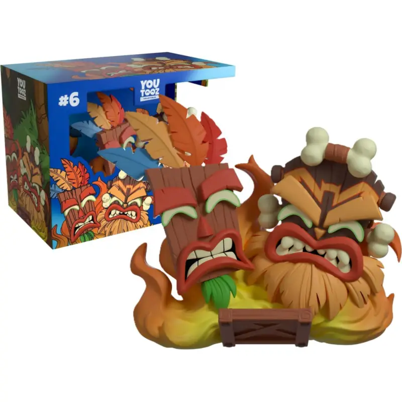 Must-Have CRASH BANDICOOT - Aku Aku & Uka Uka - Youtooz Figure 9cm Figuurtje
