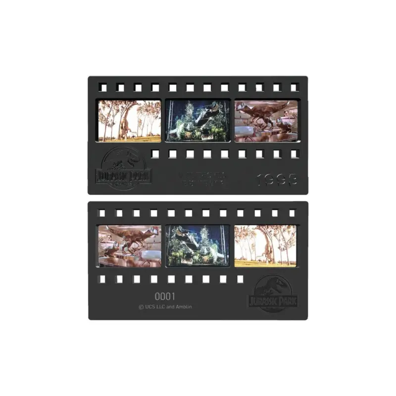 Merkproduct JURASSIC PARK - Collectible Metallic Film Strip