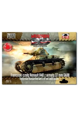 Lage Prijs French Renault R40 tank with SA38 gunAttention!!! The booklet is in Polish and English.