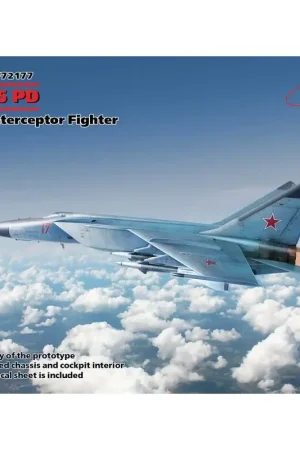 Hete Deal MiG-25 PD, Soviet Interceptor Fighter Schaalmodel