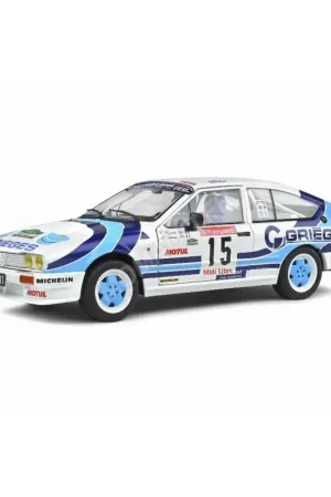 Shop Nu Alfa romeo gtv6 15 c.rigollet/m.bathelot rallye des garrigues 1986 Miniatuur