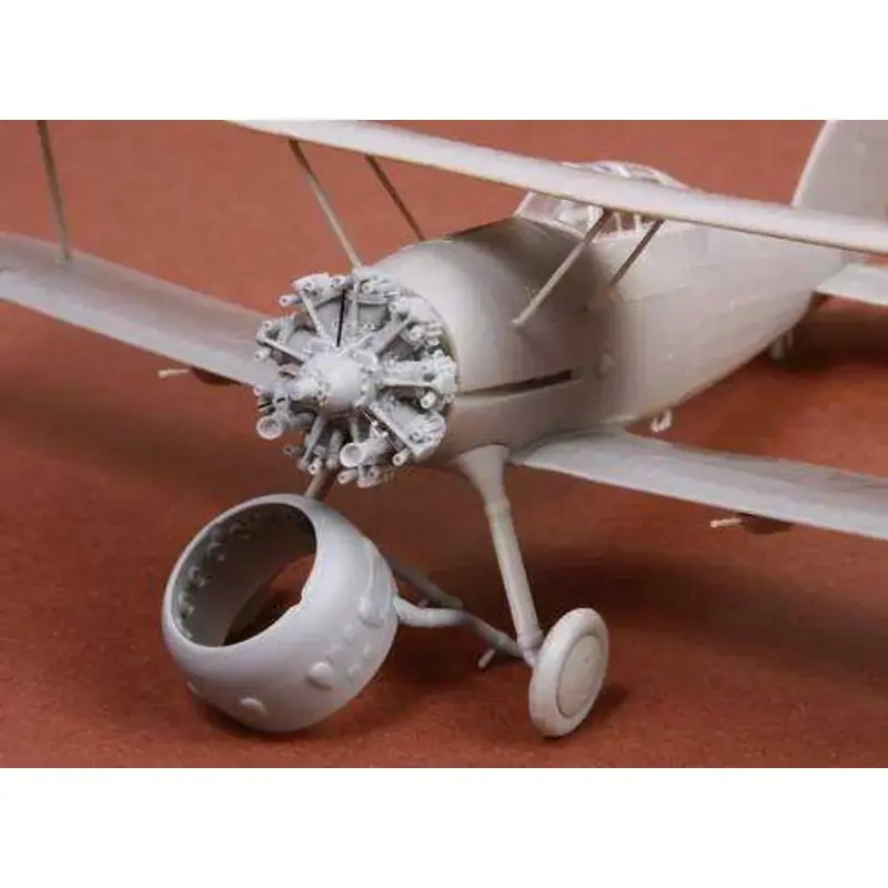 Populair Gloster Gladiator Mk.I / Mk.II motor, uitlaat en motorkap (ontworpen voor gebruik met Eduard en Roden kits)
