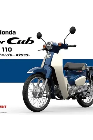 Super cub110 urbane denim blauw metallic Schaalmodel Betaalbaar