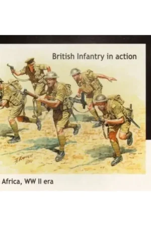 Betaalbaar British Infantry in action Northern Africa WW II era Figuren