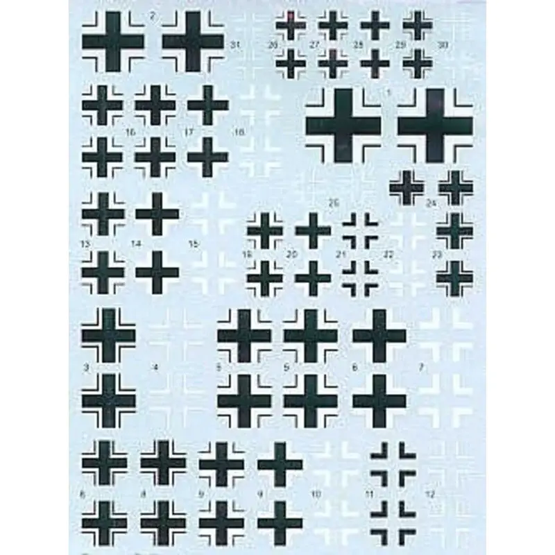 Goedkoop Sticker Luftwaffe Balkenkreuze. Various sizes and styles Decal