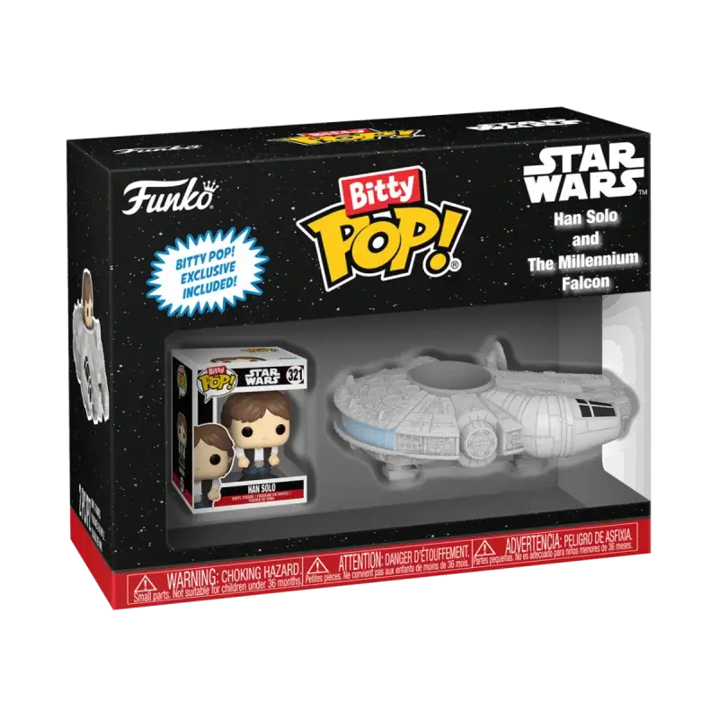 Star Wars - Bitty Pop Ride Han Solo Millenium Falcon Pop figur Merkproduct