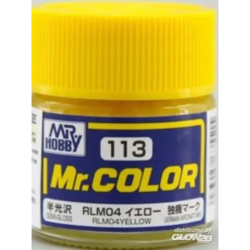 Mr Hobby -Gunze Mr. Color (10 ml) RLM04 Yellow Acrylverf Betrouwbaar