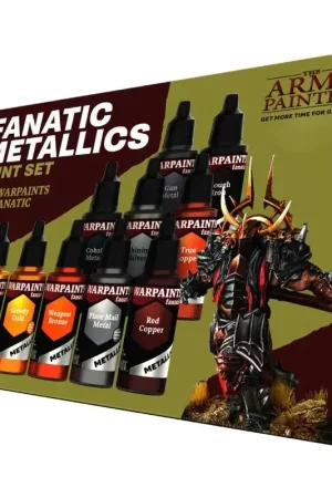 Exclusieve Aanbieding Army Painter - Starter Painting - Warpaints Fanatic Metallics Paint Set Acrylverf
