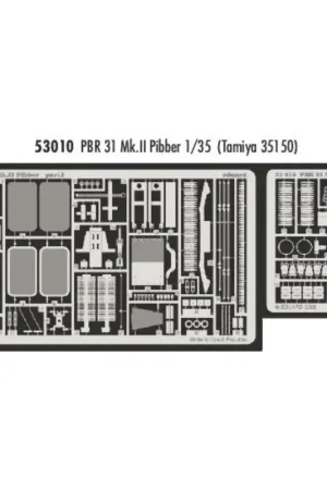 PBR 31 Mk.II Pibber (toebehoren voor modelbouwsets van Tamiya) Accessoire Express Levering