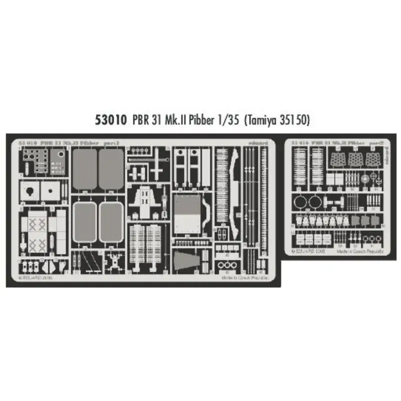 PBR 31 Mk.II Pibber (toebehoren voor modelbouwsets van Tamiya) Accessoire Express Levering
