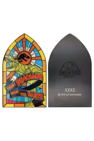 Tijdelijk Beschikbaar JURASSIC PARK - Stained Glass Window - Lingot Limited Edition