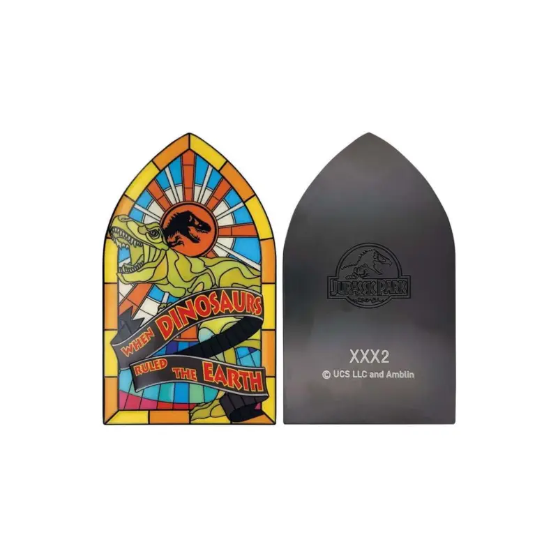 Tijdelijk Beschikbaar JURASSIC PARK - Stained Glass Window - Lingot Limited Edition