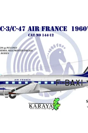Meest Verkocht Douglas DC-3/C-47 Air France 1960's Schaalmodel