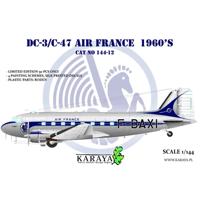 Meest Verkocht Douglas DC-3/C-47 Air France 1960's Schaalmodel