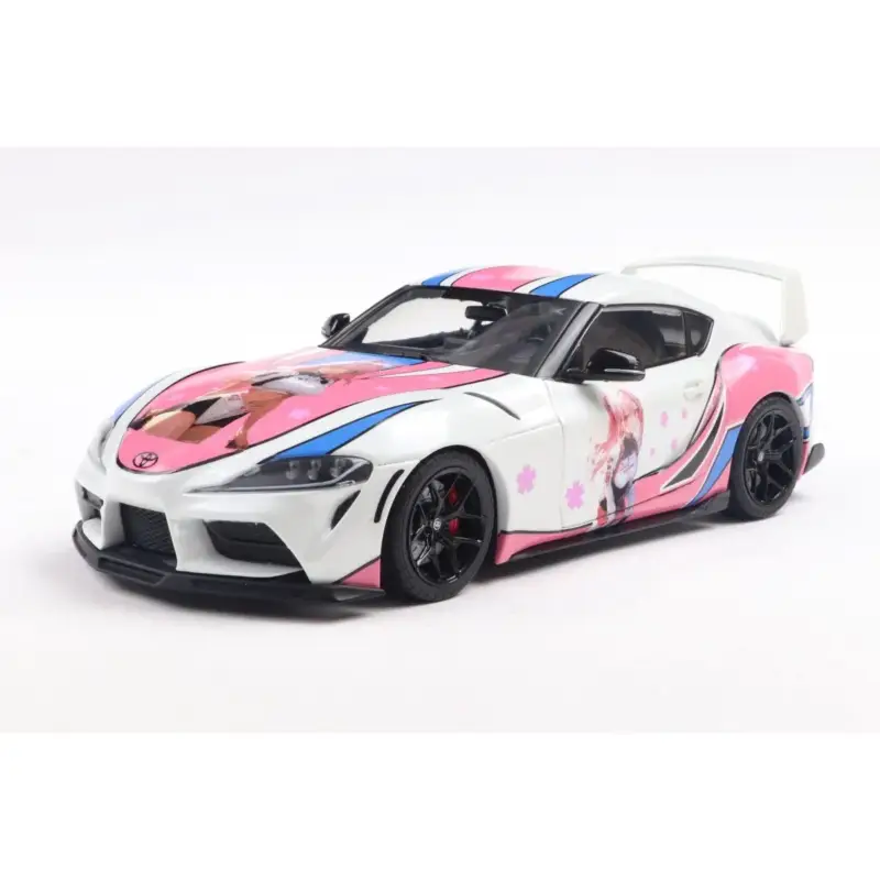 Uitverkoop 1:18 toyota gr supra solido works itasha white 2024 Miniatuur