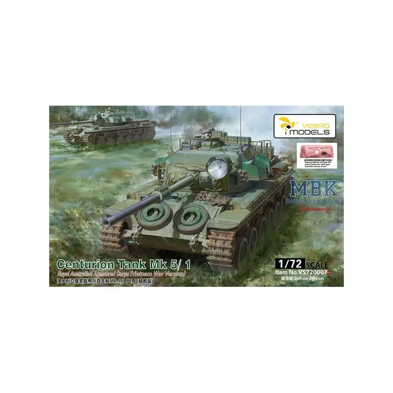 Must-Have Centurion Tank Mk5/1 RAAC (Vietnam) Deluxe Edition Schaalmodel