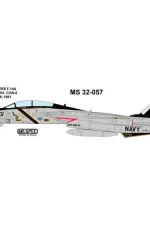 VF-84 JOLLY ROGERS Grumman F-14A Tomcat Decal Lage Prijs