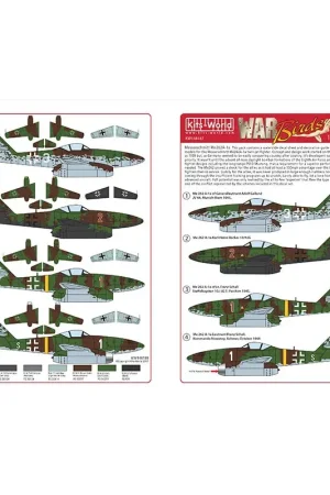 Seizoensaanbieding Sticker Messerschmitt Me 262A-1a van Generalleutnant Adolf Galland Decal