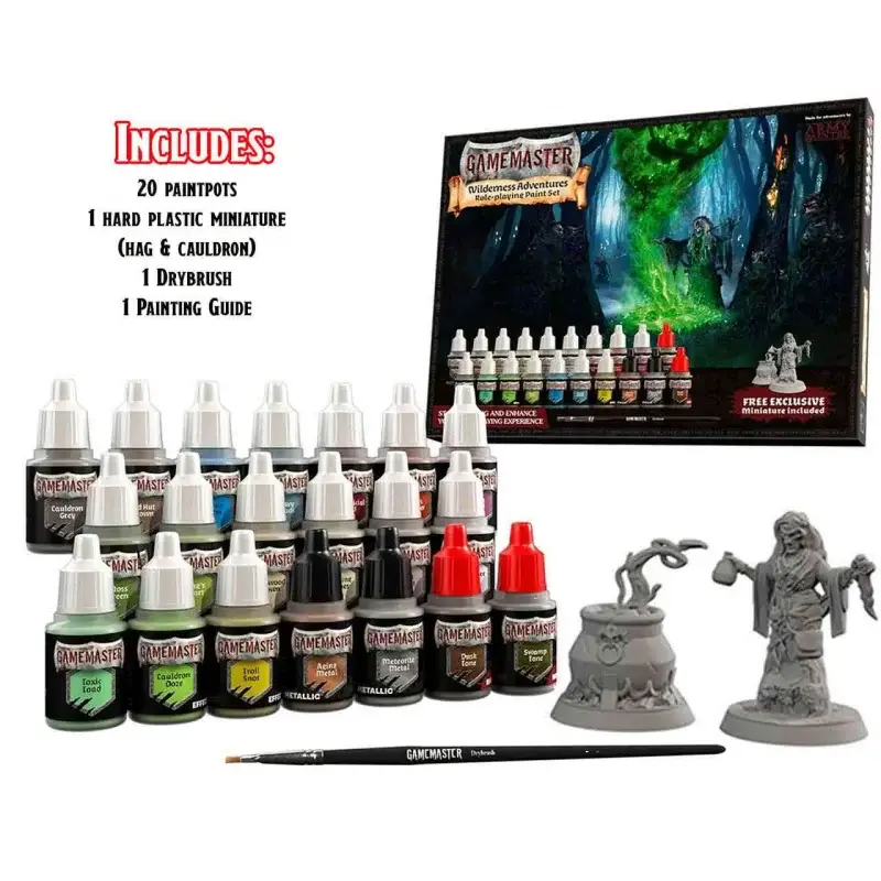 Gamemaster Wilderness Adventures Paint Set Acrylverf Gratis Retour