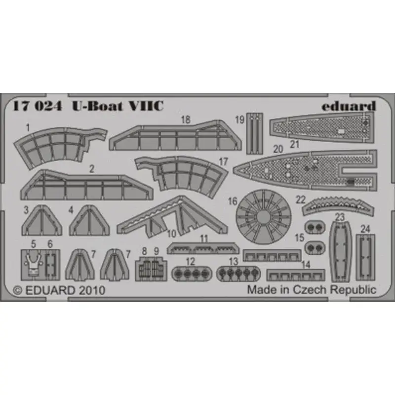 1:350 U-Boat VIIC (toebehoren voor modelbouwsets van Revell) Accessoire Finale Uitverkoop