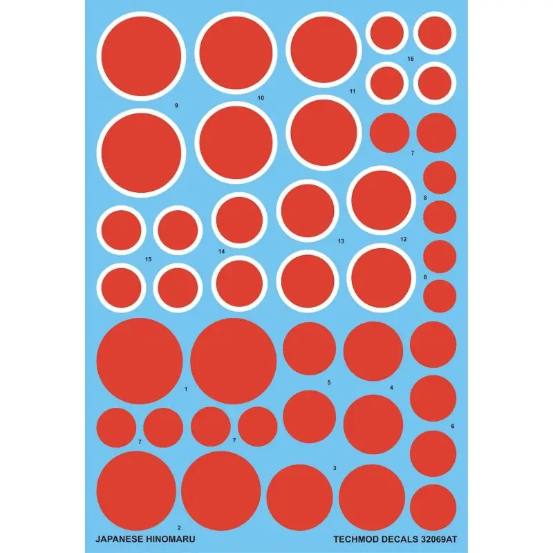 Sticker Japanse Hinomaru (zie de 2e foto voor de maten en toepassingen etc) Decal Direct Beschikbaar