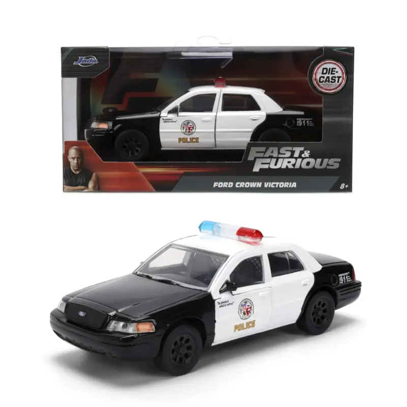 Ford crown victoria lapd bi-color ff 1/32 Miniatuur Hete Deal