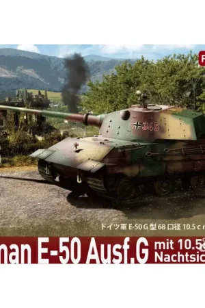 Merkproduct German E50 tank with L68 10.5cm gun Miniatuur