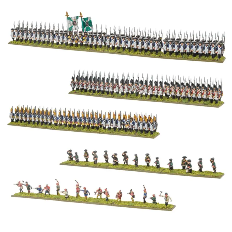 Populair Black Powder Epic Battles: Revolution! - Hessians & Allies Brigade Figuur spellet