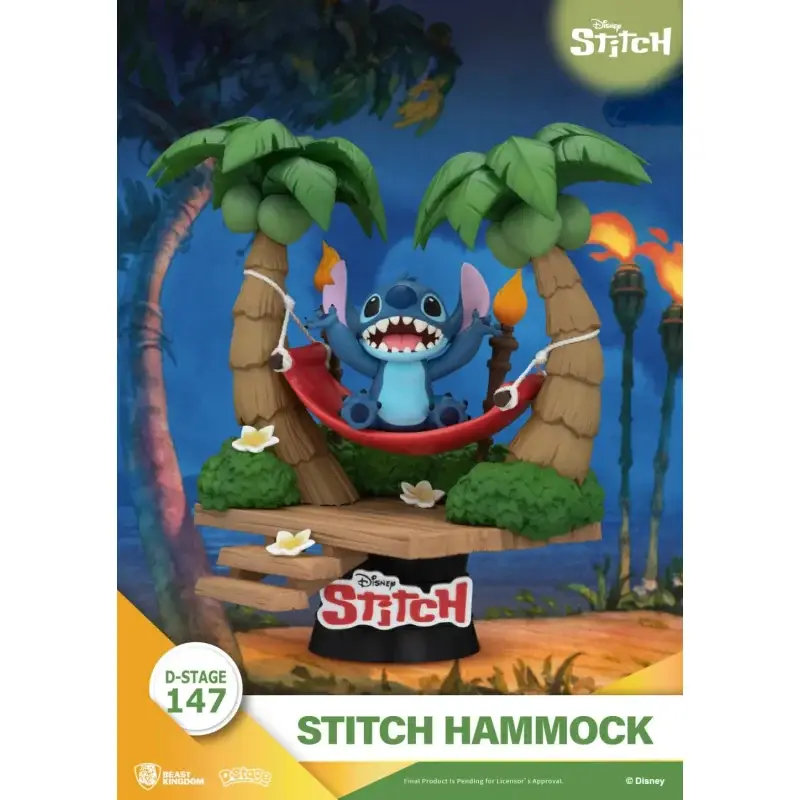 LILO & STITCH - Stitch "Hammock" - Diorama D-Stage 14cm Figuurtje Shop Nu
