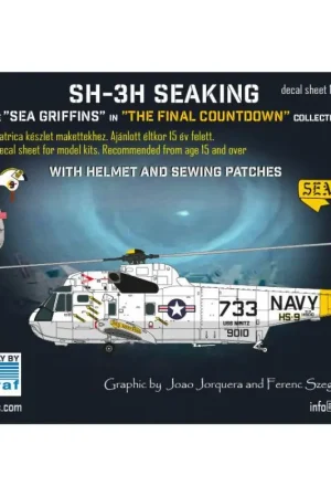 Sticker Sikorsky SH-3H Seaking "Final Countdown" filmcollectie Uitgebreide versie Favoriet