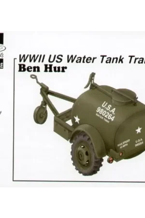 WWII US Water Tank Trailer Ben Hur Schaalmodel Direct Verzonden