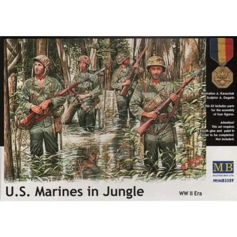 Beperkt Aanbod US Marines in Jungle WWII era Figuren