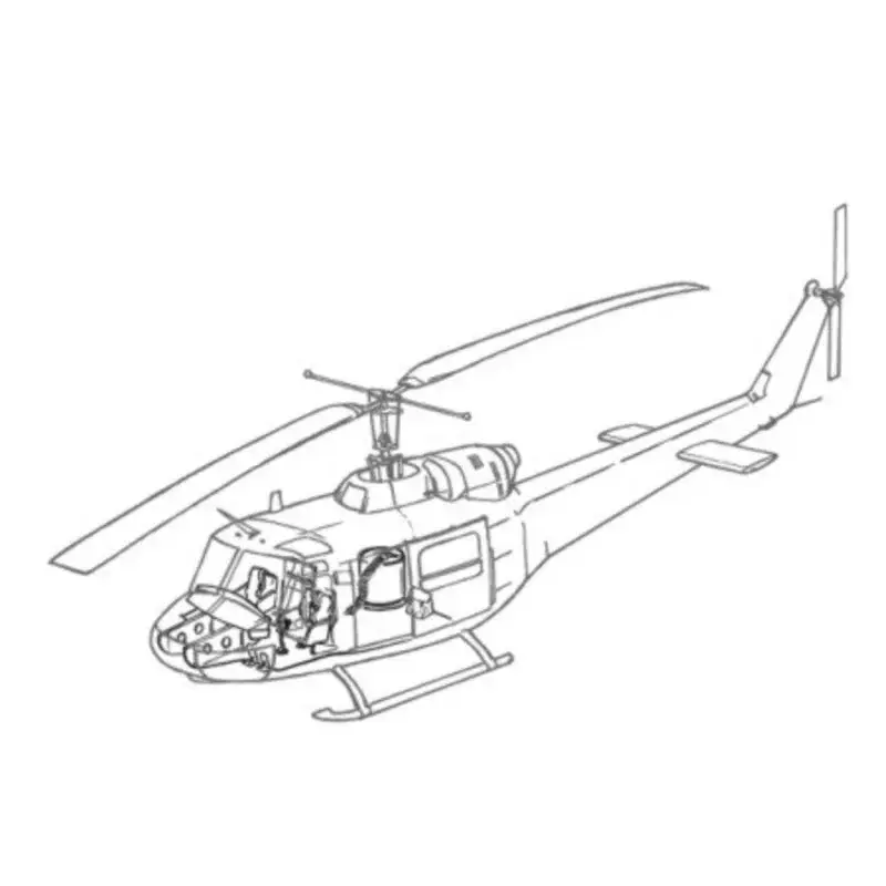 Koop Online Bell UH-1B interior (toebehoren voor modelbouwsets van Italeri kits Accessoire