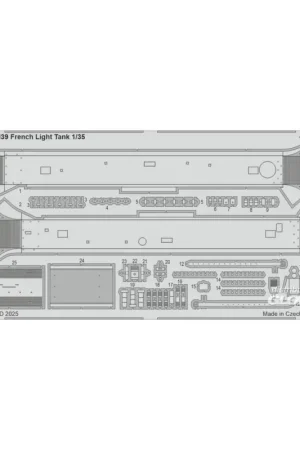 Bestseller Decal H39 French Light Tank TAMIYA