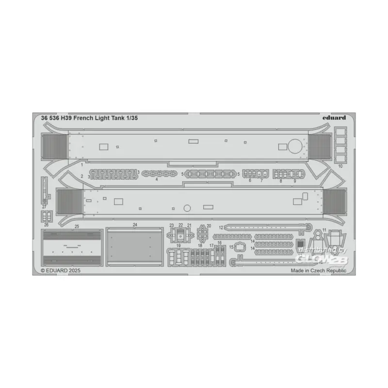 Bestseller Decal H39 French Light Tank TAMIYA
