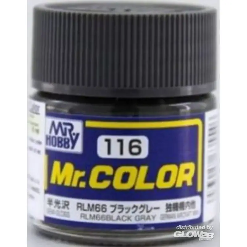 Mr Hobby -Gunze Mr. Color (10 ml) RLM66 Black Gray Acrylverf Goedkoop