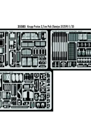 Snelle Levering Krupp Protze 3.7cm Pak (toebehoren voor modelbouwsets van Tamiya) Accessoire