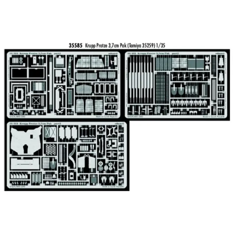 Snelle Levering Krupp Protze 3.7cm Pak (toebehoren voor modelbouwsets van Tamiya) Accessoire