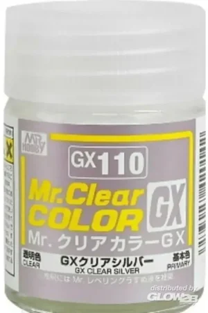 Direct Verzonden Mr Hobby -Gunze Mr. Clear Color GX (18 ml) Clear Silver