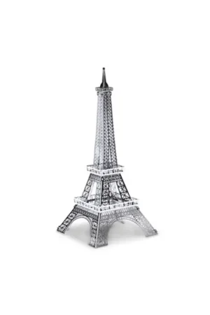 Rechtstreeks Van De Fabrikant MetalEarth Architecture: TOUR EIFFEL 11.39x4.06x3.96cm, metalen 3D-model met 1 vel, op kaart 12x17cm, 14+