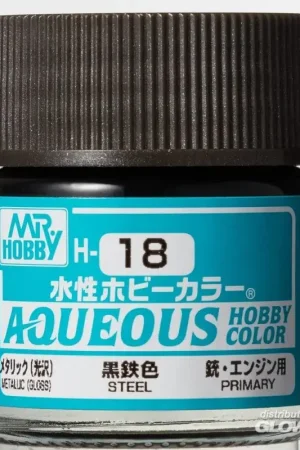Mr Hobby -Gunze Aqueous Hobby Colors (10 ml) Steel Acrylverf Seizoensaanbieding