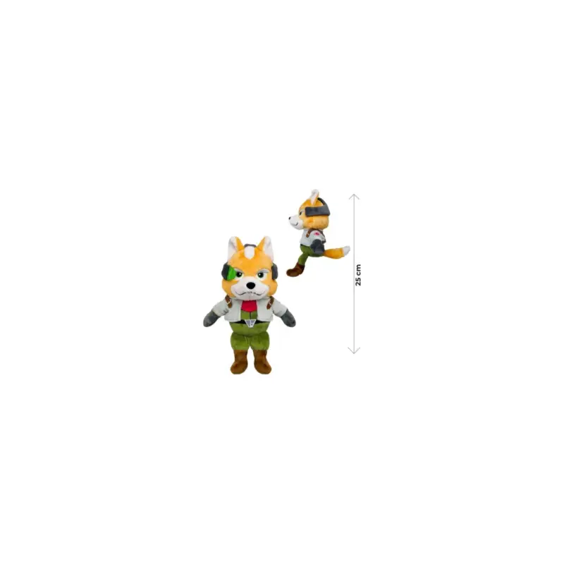 Direct Beschikbaar STAR FOX - Fox Mc Cloud - Plush 25cm